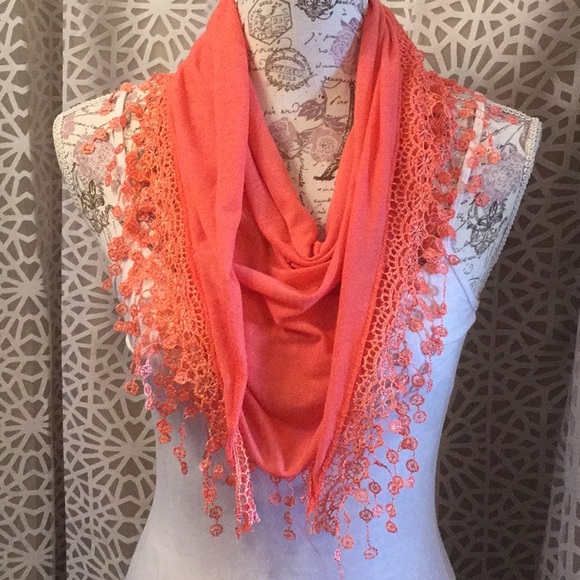 🆕Anthropologie Soft Peachy Sarong Scarf 🍑 - Picture 2 of 4